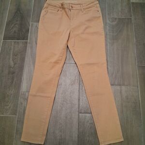 Old Navy Rockstar Mid-Rise Carmel Tan Skinny Pants- 12